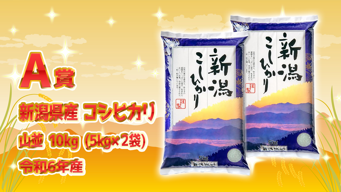 新潟県産コシヒカリ 山並 白米 10kgの画像